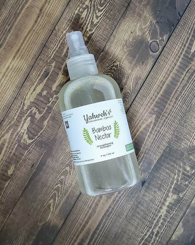 Bamboo Nectar Strengthening Detangler Oilfree Moisturizing Etsy