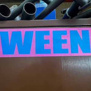 WEEN 10x3 Bumper Sticker in Good Ween Satan colors