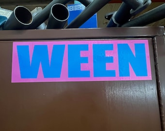 WEEN 10x3 Bumper Sticker in Good Ween Satan colors