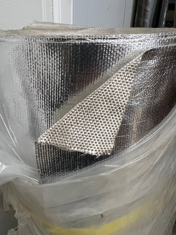 Heat resistant mat fiberglass with aluminum layer - Heat Shieldings