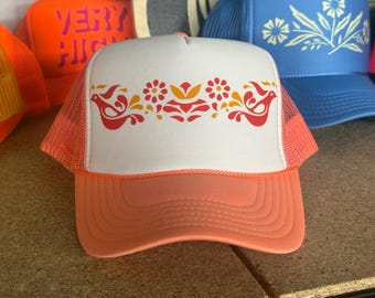 Friendship Pattern Trucker Hat - Pyrex