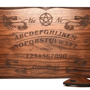 Ouija board in Black Walnut 16 x 11  1/4  inches Thick