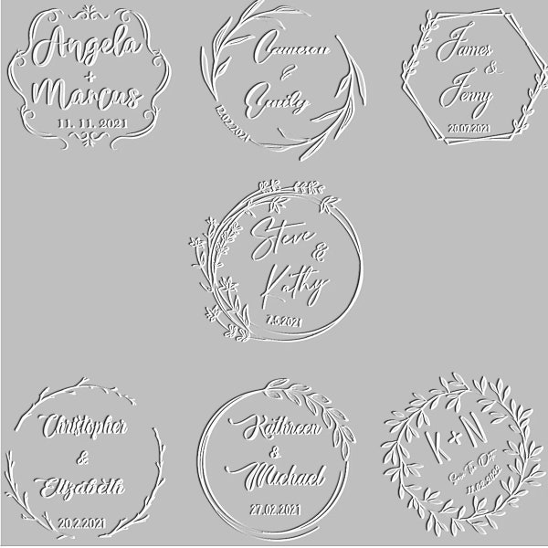 Custom Stamp Wedding Invitation Etsy