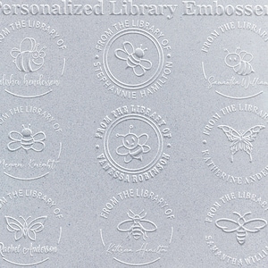From The Library Of Embosser | Library Embosser | Book Embosser | Embosser Stamp | Book Stamp | Book Lovers Gift | Gift For Mom | Ex Libris