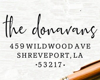 Custom Family Address Stamp, Design Address Stamp, Self-Inking Return Address Stamps, Housewarming Gift Stamp , Return Address Stamp, Stamp