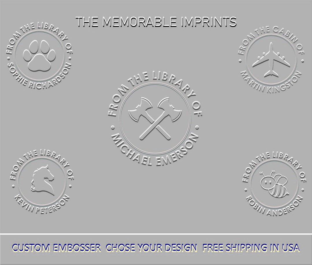 Custom Embosser, From the Library of Embosser, Personalised Library