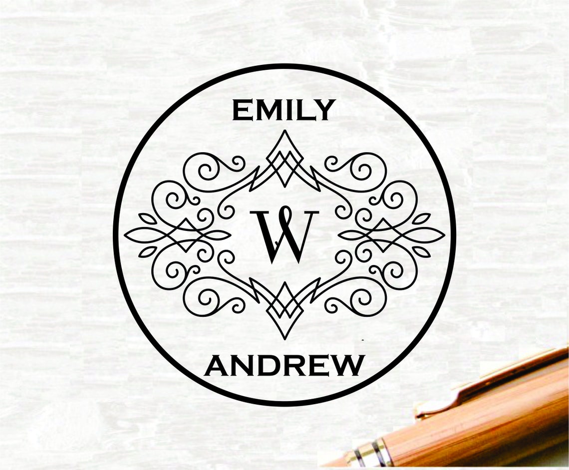 Custom Embosser Embosser Monogram Embosser Embossing Stamp Etsy