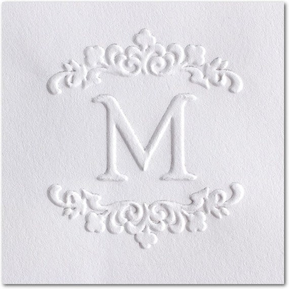 Custom Embosser Monogram Embosser Custom Monogram Embosser Etsy