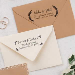 Wedding Invitation Stamp | Wedding Invite Stamp | Return Address Stamp | Modern Family Stamp | Housewarming Gift | Mailing Stamp | Self Ink