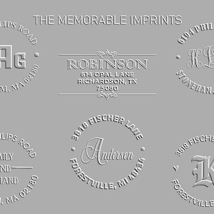 Chose Address Embosser, Custom Embosser, Personalised Embosser, Address Embosser Stamp, Monogram Embosser, Address Stamper, Embosser Seal