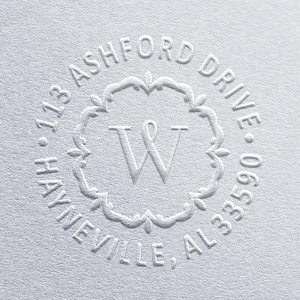 Custom Address Embosser: Personalized Stationery, Wedding Invite Seal