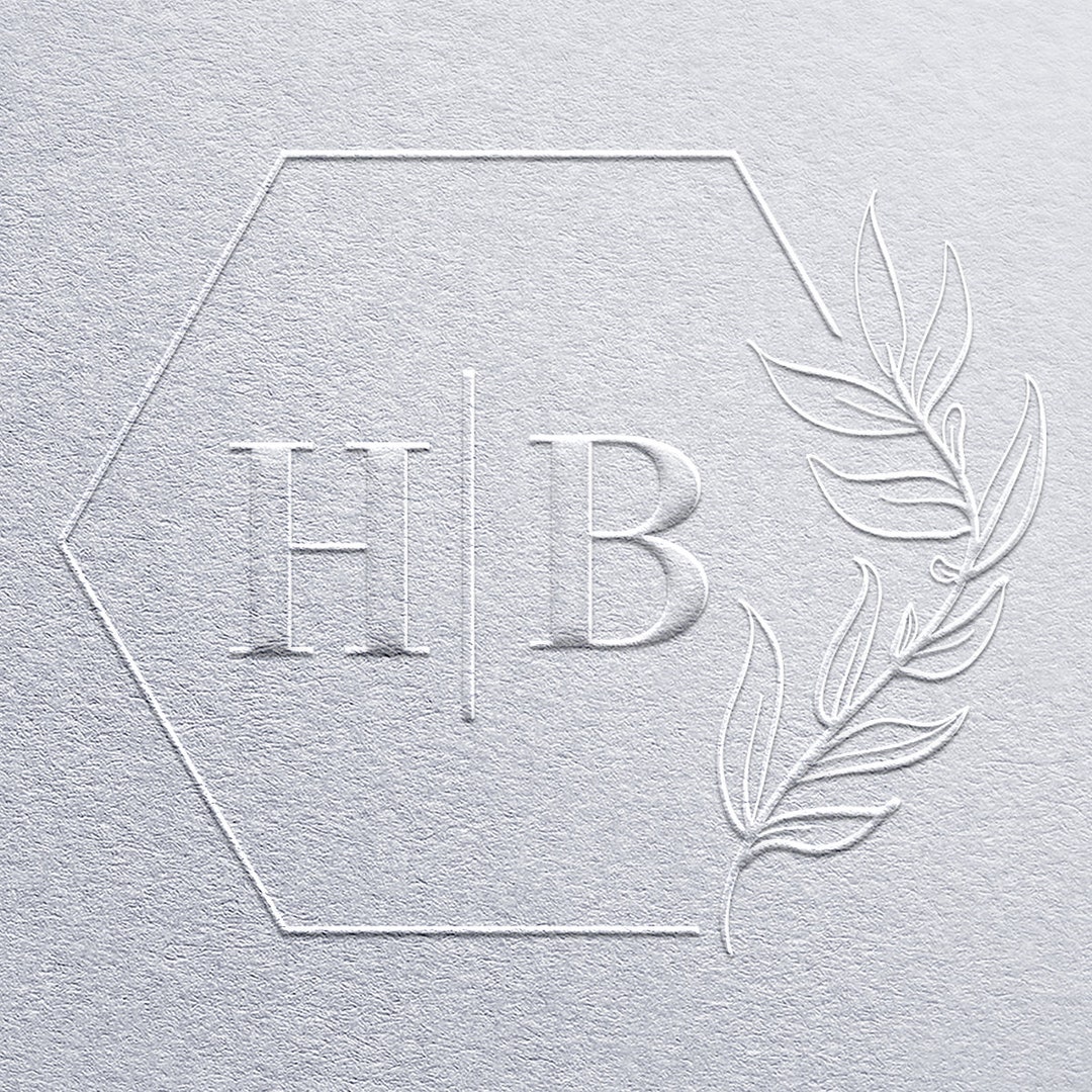 Personalized Couple Initial Embosser for Wedding Invitations, Custom ...