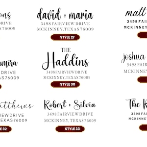 Benutzerdefinierter Adressstempel - Personalisierter Adressstempel Für Umschläge, Hochzeitseinladung Siegel, Housewarming Geschenk Mail Prägestempel Bild 18