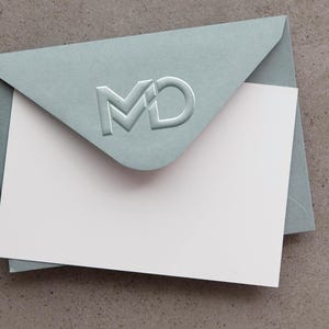 Personalized Monogram Embosser: Custom Wedding Invitation Stamp