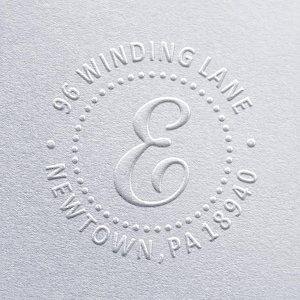 Address Embsoser, Custom Embosser, Embosser, Embosser Stamp, Embossing Stamp, Monogram Embosser, Embosse Seal, Hand Held Embosser- Style E
