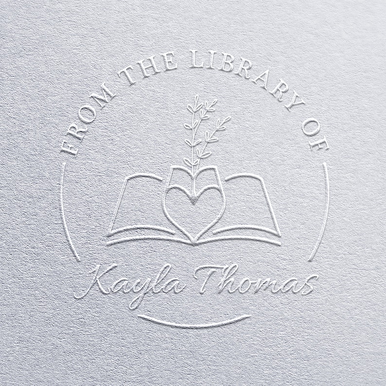 Custom Library Name Embosser, From the Library of Personalized Book ...