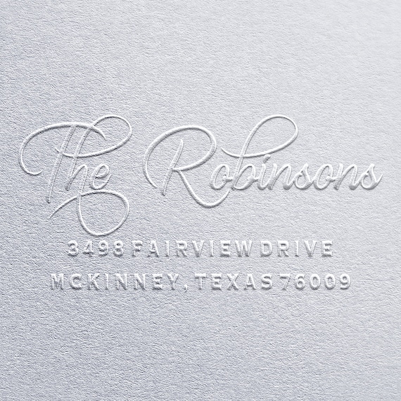 Custom Address Embosser Stamp – Personalized Return Address Embosser For Envelopes, Wedding Invitation Seal, Housewarming Gift Mail Embosser