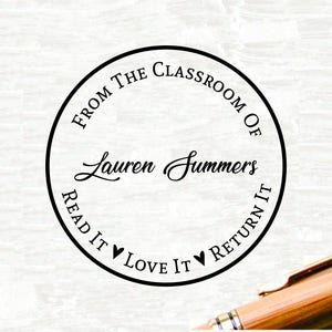 カスタム教師用スタンプ：ライブラリから、セルフインク