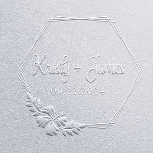 Personal Wedding Embosser, Couple Name Embosser, Envelope Embosser,  Wedding Stamper, Envelope Embosser Stamp, Couple Name Embosser Gift