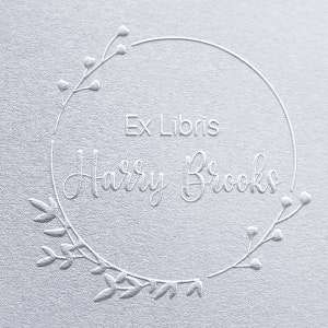 Ex Libris Embosser, From The Library Of Embosser, This Book Belongs To Embosser, Book Lover Gift, Book Embosser, Book Stamp, Library Stamp