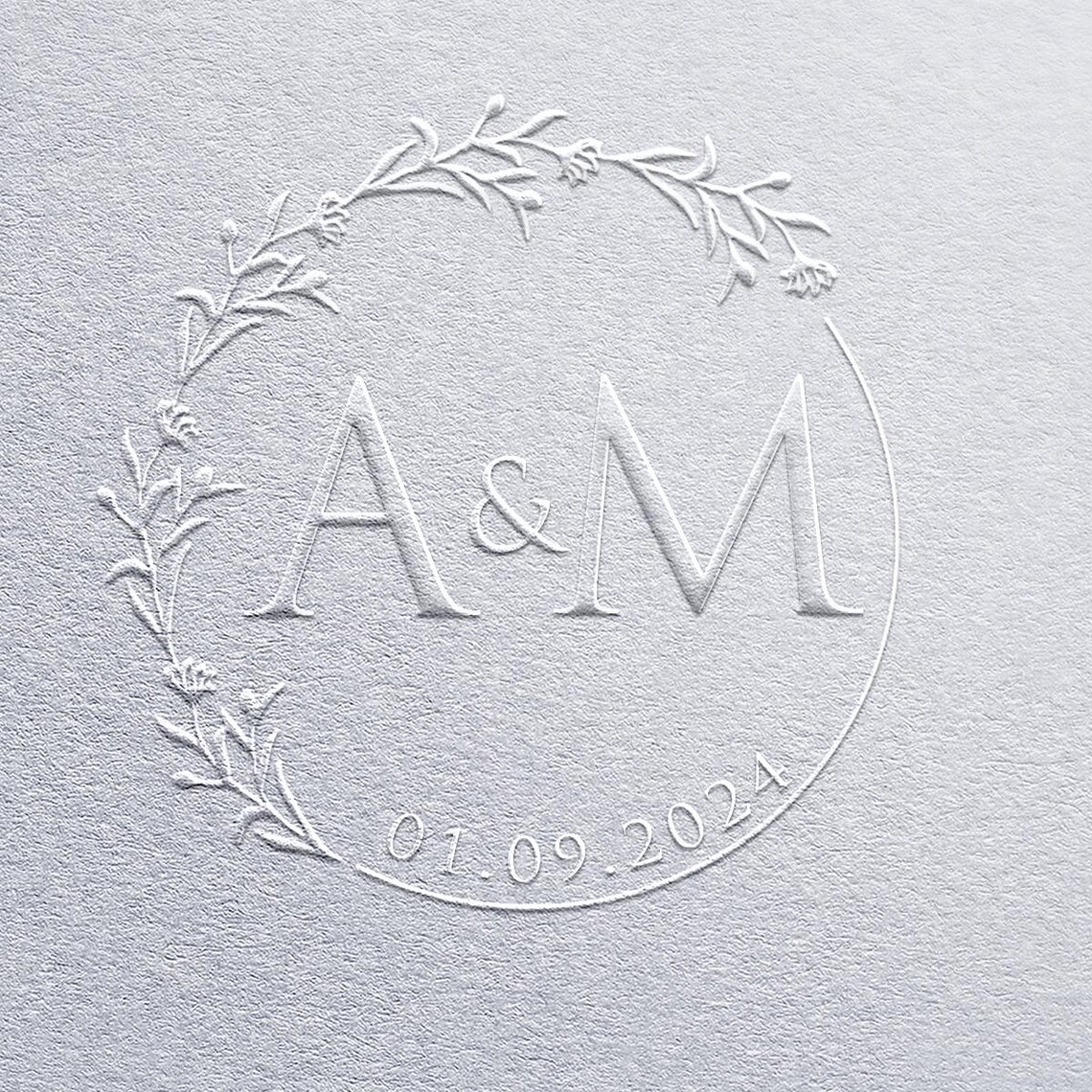 Custom Monogram Embosser for Wedding Couples, Personalized Initial Seal ...