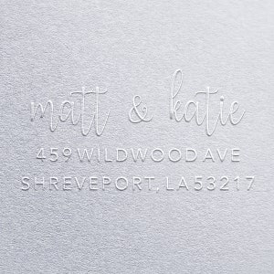 Aangepaste adres Embosser voor enveloppen, retouradres Embosser stempel, bruiloft Embosser, bruiloft uitnodigen Embosser, Inwijdingsfeest cadeau Emboss