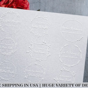 Custom Book Embosser | Book Lover Gift | From The Library Of Embosser | EX Libris Embosser | Embosser Stamp | Library Embosser | Book Stamp
