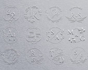 Monogram Embosser, bruiloft Embosser, bruiloft uitnodiging Embosser, aangepaste Embosser stempel, bruiloft stempel, paar naam Embosser, DIY bruiloft