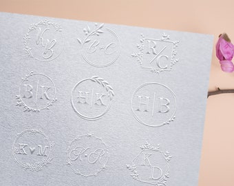 Chose Your Wedding Embosser,  Personalized Wedding Embosser Stamp, Wedding Stamp, Custom Embosser, Monogram Embosser, Couple Name Embosser