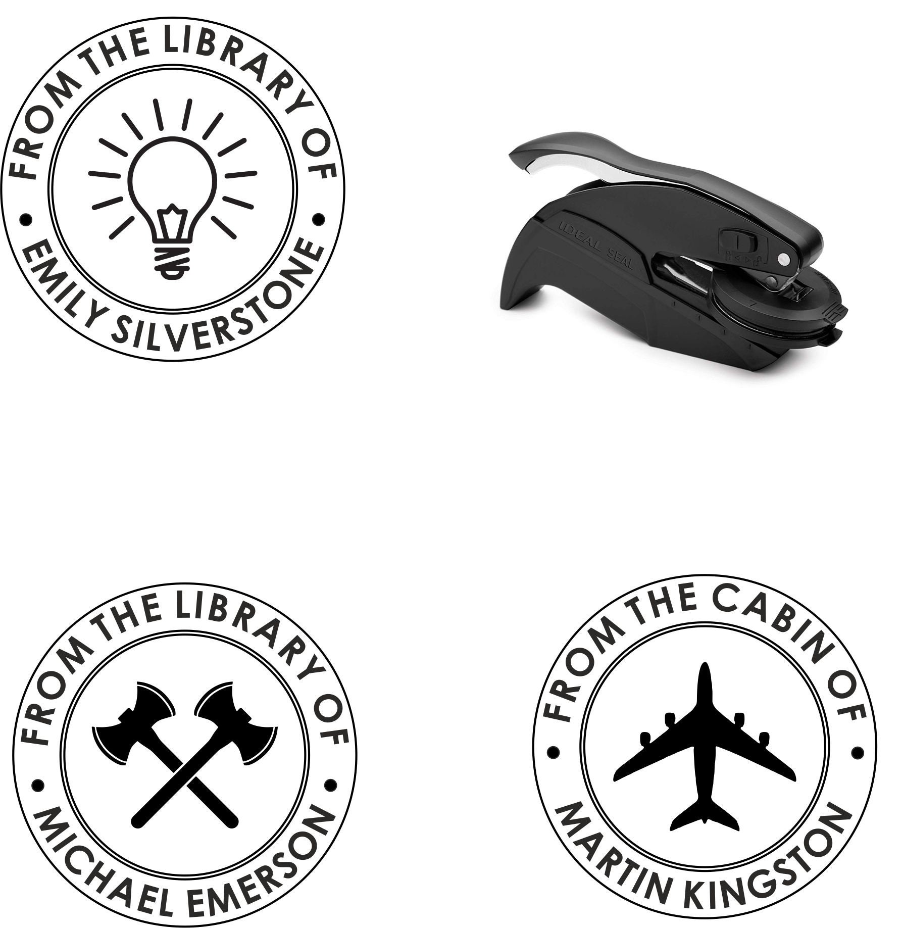 Custom Embosser From the Library of Embosser Personalised Etsy