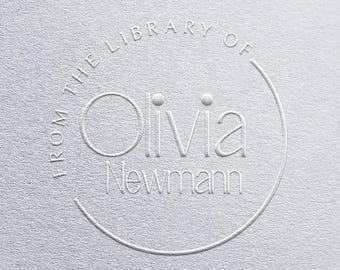 Personlig bokstämpel: Anpassad biblioteksstämpel med ex-libris-sigill, gåva för bokläsare och älskare, present till mors dag