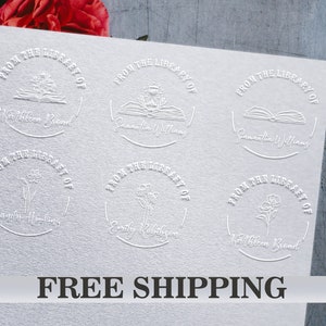 Custom Library Embosser Stamp Personalized Book Embossing 