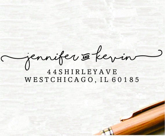 return address stamp custom