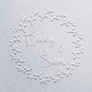 Wedding Invitation Embosser, Wedding Embosser, Gifts For Wedding, Wedding Envelope Stamp, RSVP Stamp, Wedding DIY, Embossed Stamp Wedding