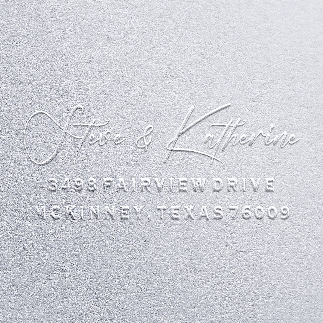 Return Address Embosser for Envelopes, Custom Address Embosser Stamp