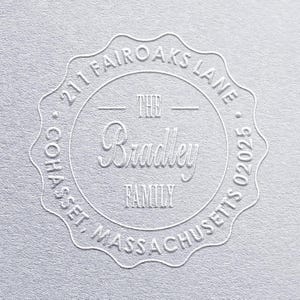 Custom Embosser, Address Embosser, Custom Address Embosser, Family Embosser, Embosser, Embossing Stamp, Monogram Embosser, Embossing Seal-BF