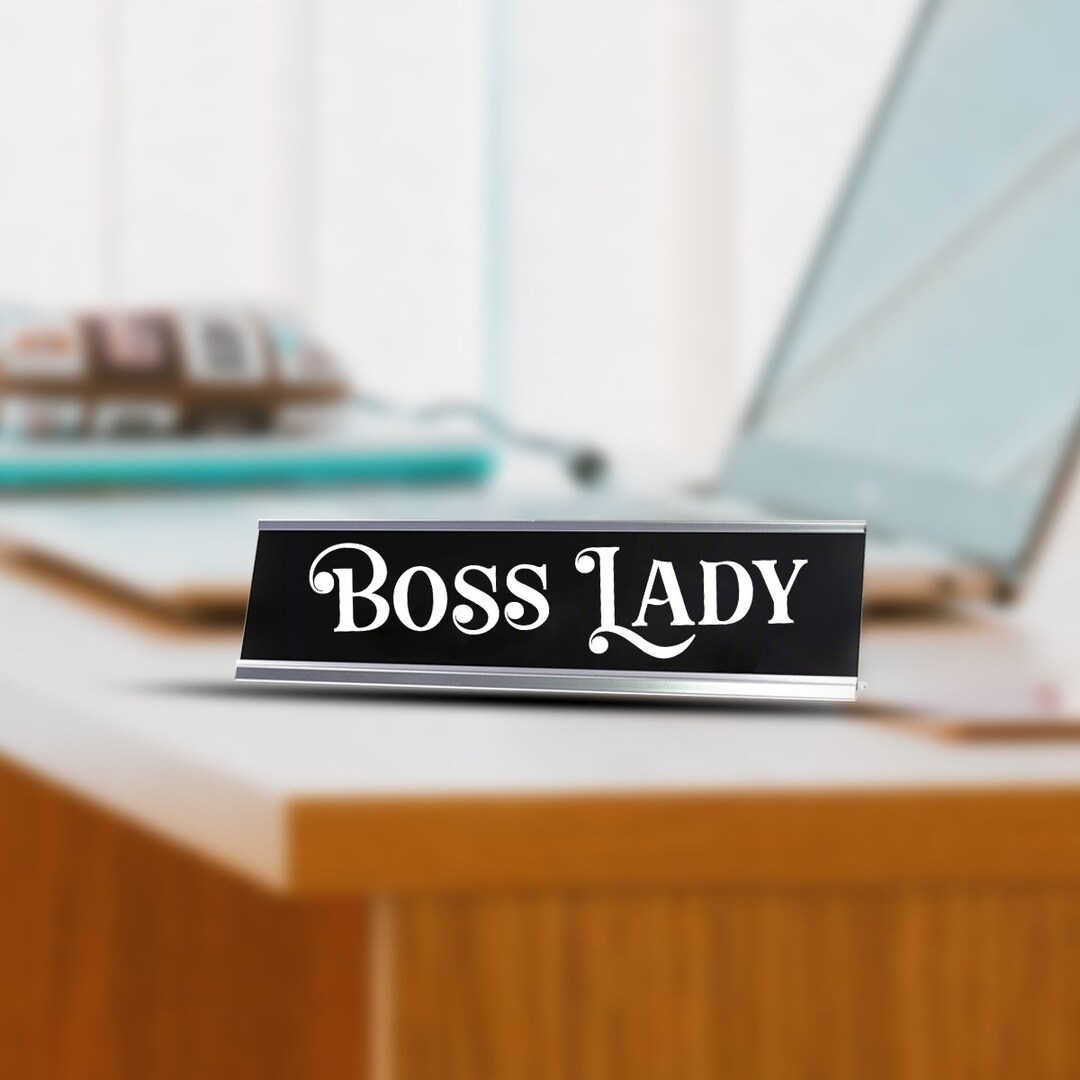 Boss Lady Name Plate Desk Name Plate Funny Name Plate Gift For Boss Boss Lady Name Plate Desk Name Plate Funny Name Plate Gift For Boss