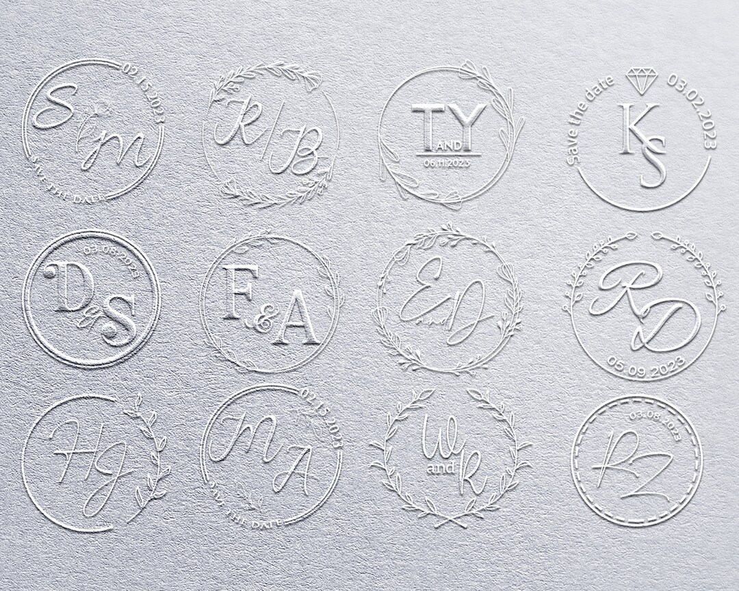 Custom Wedding Embosser, Monogram Embosser, Wedding Invite Embosser