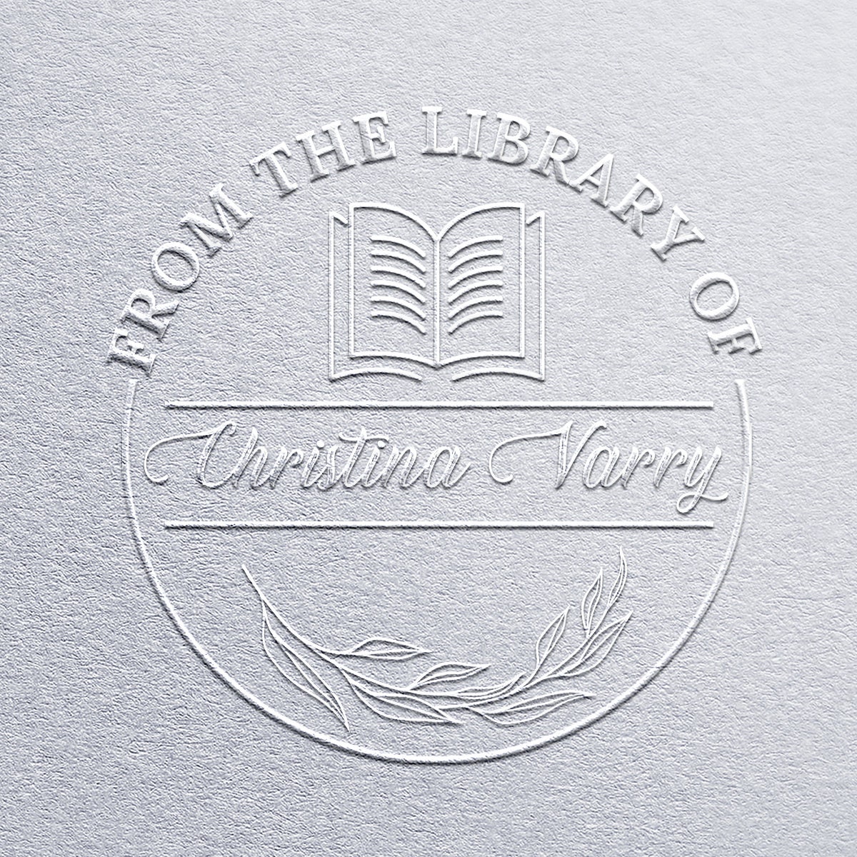 Custom Library Name Embosser, From the Library of Personalized Book ...