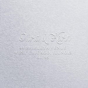 Aangepaste adresembosser voor enveloppen, gepersonaliseerde adresstempelstempel, aangepaste embosser, reliëfdruk huwelijksuitnodiging, housewarmingcadeau