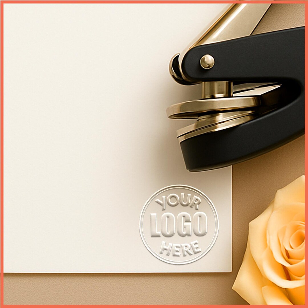 Custom Logo Embosser Stamp for Business Branding, Personalized ...