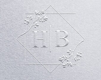 Bröllopsinbjudningspräglare Anpassad monogrampräglare Parinitialpräglare Personlig präglare för kuvert och servetter