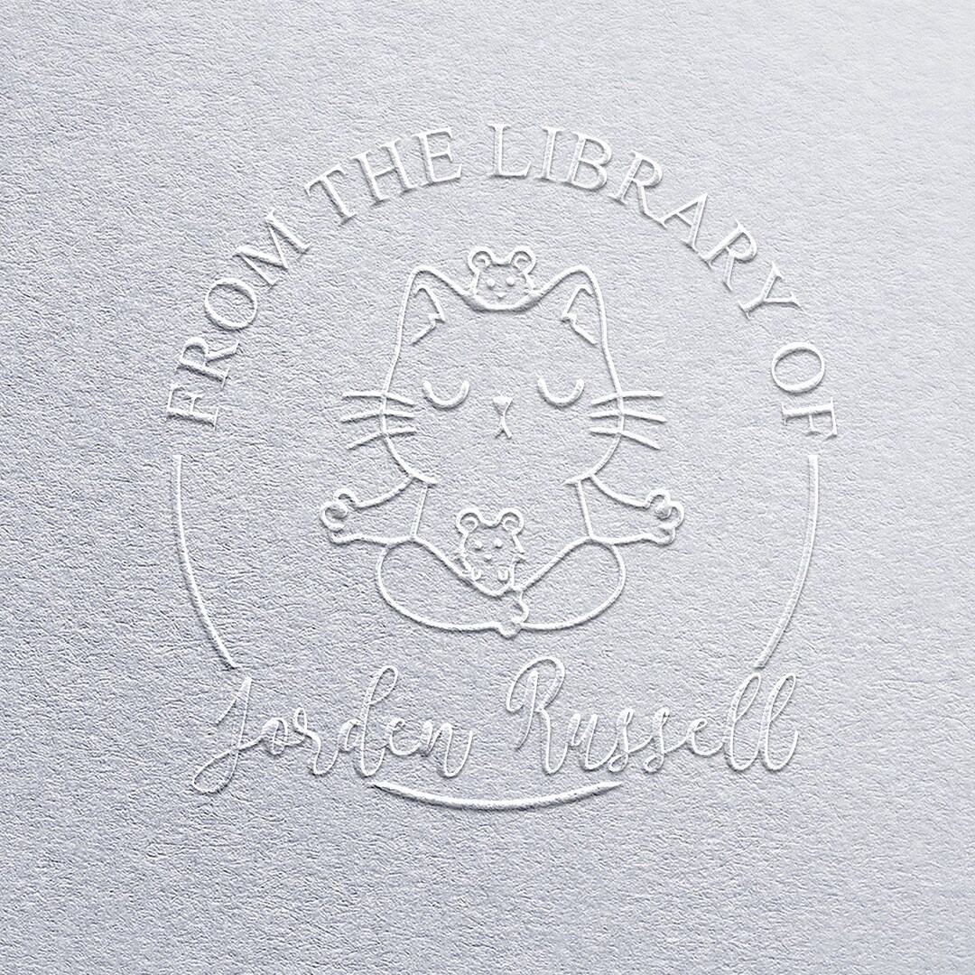 Custom Library Embosser for Books With Personalized Name, From the ...