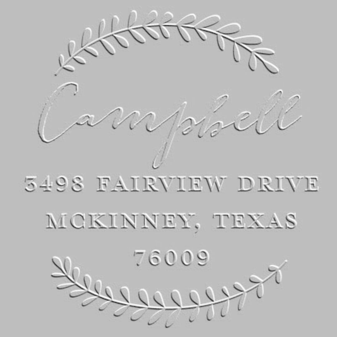 Personalised Address Embosser Address Embosser Custom Etsy