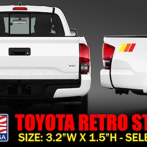 Retro Stripes Decals Vintage Colors For Toyota FJ Cruiser Tacoma 4 Runner Tundra FJ60 FJ80 FJ40 Landcruiser