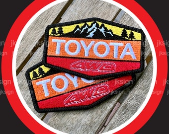 Toyota Mountain 4WD Embroidered Patch for Toyota Lovers
