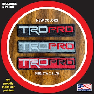 Trd Pro Embroidered Patch