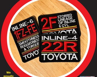 Toyota heritage engines Embroidered Patch