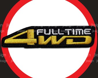 4WD Embroidered Patch Can be used for many appliques. Fits on all Toyota
