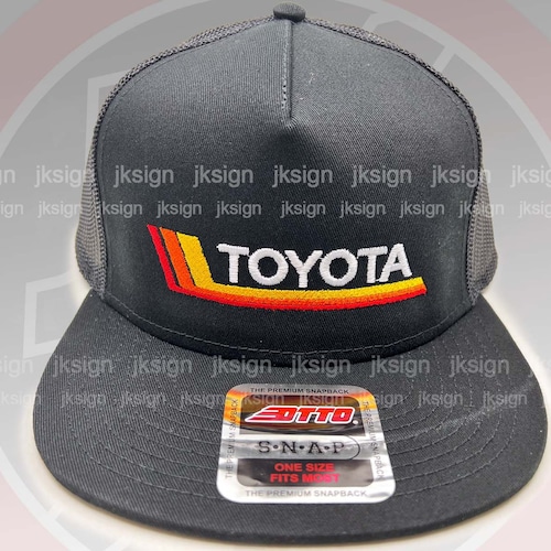 Tri Color Stripes Embroidery Mesh Back Trucker Hat for  display picture 1